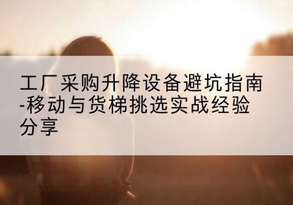 繁昌移动式升降机怎么选-工厂采购升降设备避坑指南-移动与货梯挑选实战经验分享